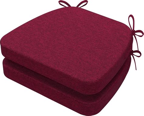 Amazon.com: AAAAAcessories D-Shaped Chair Cushions, 2" Thick Dining ...