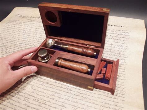 Large 7" Antique Vintage Style Letter Seal Wax Kit with Burner Spoon ...