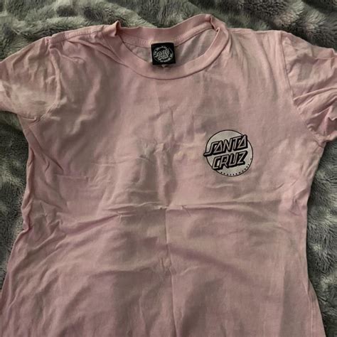Santa Cruz Women's Pink T-shirt | Depop