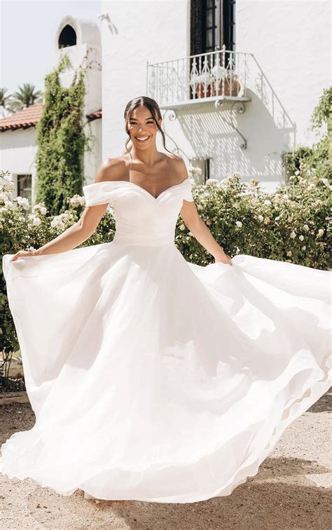 Elegant off shoulder wedding dresses 60 photos - Vianawedding.com