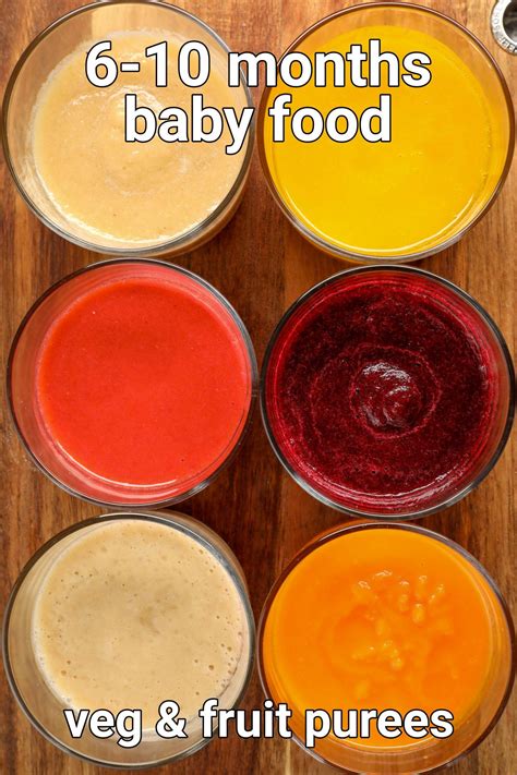 Vegetable puree for babies fruit puree for babies 6 10 month baby food ...
