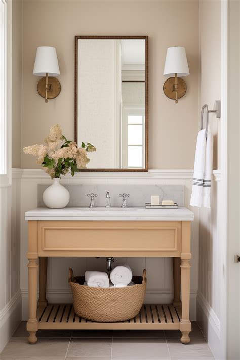 Benjamin Moore Shaker Beige Bathroom