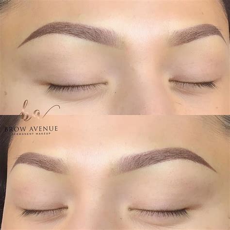 Beautiful natural ombré powder brows created with @fuzionartistry ...