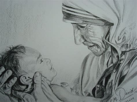 Mother Teresa Sketch at PaintingValley.com | Explore collection of Mother Teresa Sketch