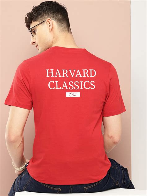 Buy Harvard Brand Logo Printed Pure Cotton T Shirt - Tshirts for Men ...