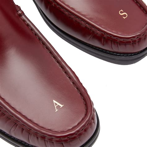 Acne Studios Boafer Sport Loafer Burgundy | END. (US)