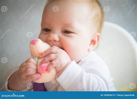 Beautiful Little Baby in a Yellow Dress Stock Image - Image of adorable ...