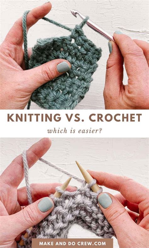 Knitting Vs Crochet: What's The Difference + Which Is Easier?