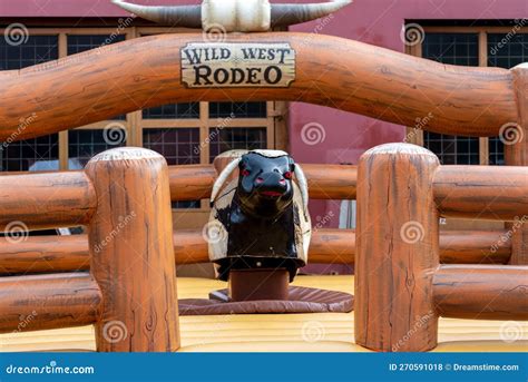 Large Rodeo Mechanical Bull Riding Machine Stock Photo - Image of ...