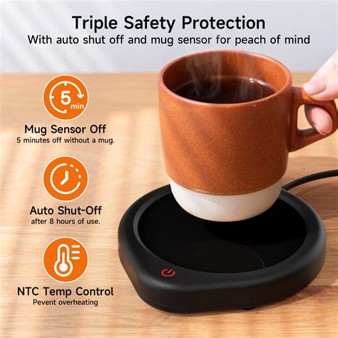 Coffee Mug Warmer with Auto Shut Off , Smart Temperature Settings – Oracer