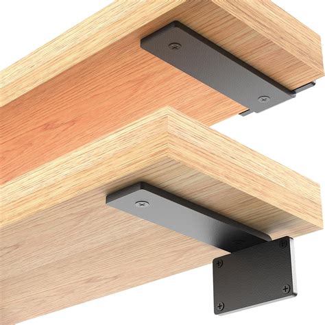 Amazon.com: XIV Shelf Bracket,8 Inch Thick (1/4"), Black Metal L ...