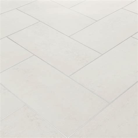Floorgrip 502 Bilbao White Stone Tile Vinyl Flooring | White vinyl ...