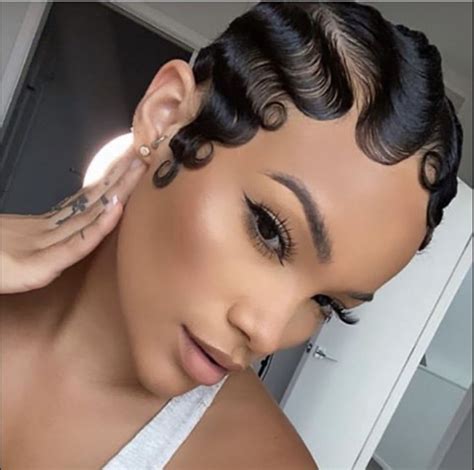 Pin by B B on Crown Beauty | Finger wave hair, Short hair waves, Finger ...