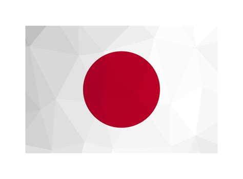 Vector isolated illustration. National Japanese flag with white background, red circle. Official ...