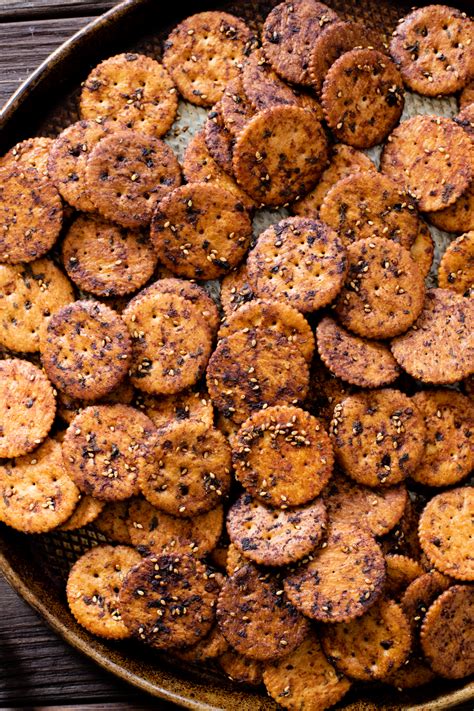Baked Seasoned Ritz Crackers - This Savory Vegan