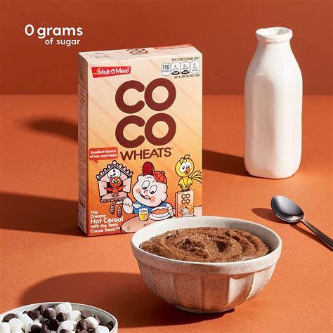 Malt-O-Meal Coco Wheats Hot Cereal 28 Oz (12 Pack) - Quick Cooking ...