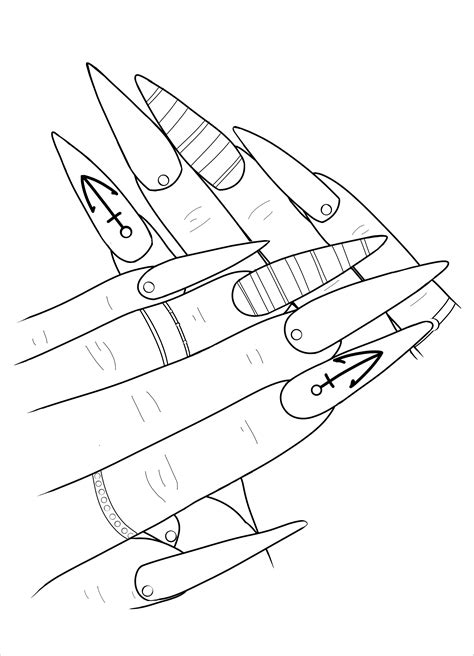 Nail Coloring Page