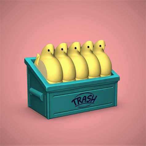 Peepo Themed Trash Bin - Inspired by Pepe the Frog Meme - 3D model by ...
