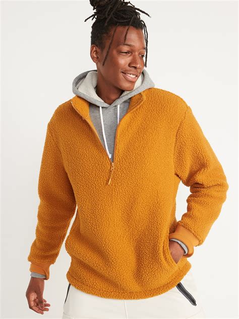Men's Quarter Zip Sherpa Pullover at Denise Callaghan blog