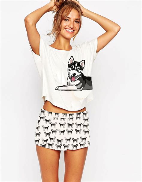 Husky Two Piece Pajama Set | Cute pajama sets, Pajamas women, Cute pajamas
