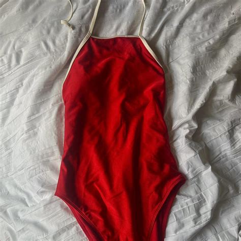Vibrant red 1 piece ️‍🔥 Size small but it’s kind of big ️ - Depop