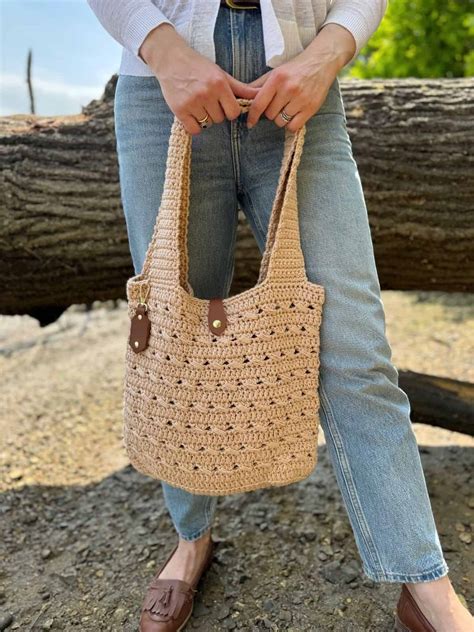 Free Crochet Hobo Bag Pattern Sample Crochet Tote Bag