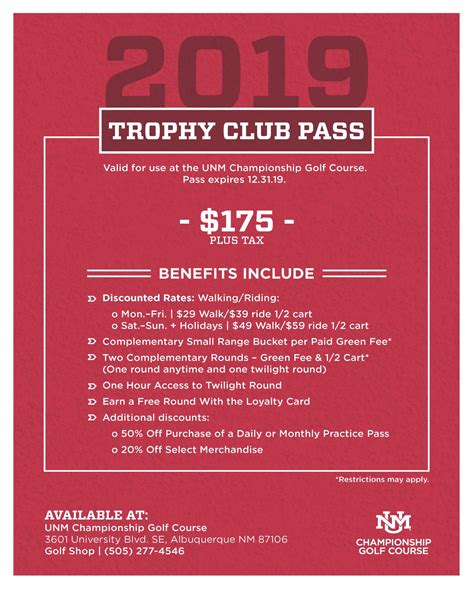 Passes – University of New Mexico Golf Course