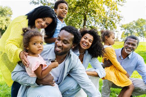 Happy Black Family
