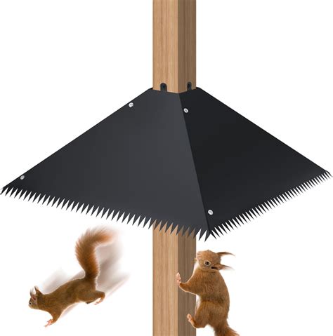Amazon.com : 17 Inch Metal Squirrel Baffle for 4x4 Post, Squirrel Proof ...