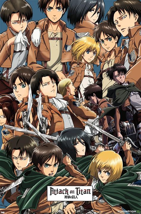Attack on Titan - Collage Wall Poster, 22.375" x 34" - Walmart.com