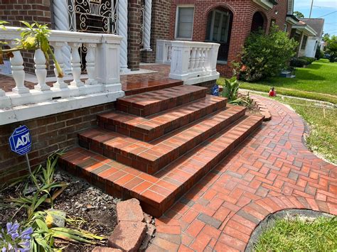 Brick Paver Steps and Walkway Installation in New Orleans, LA | Mudbug ...