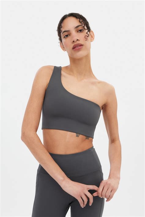 Moon Bianca One Shoulder Bra — Girlfriend Collective