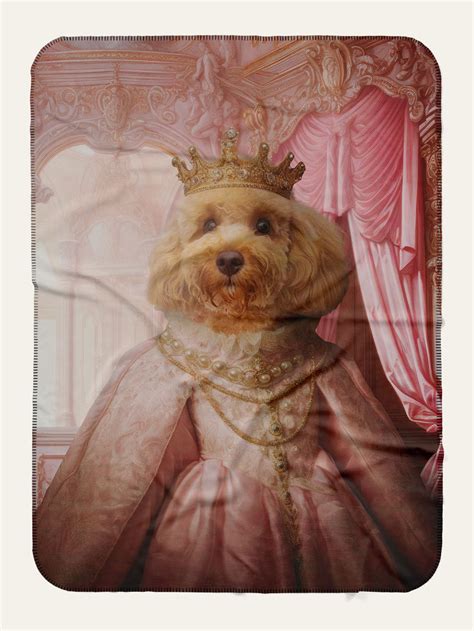 The Spoiled Princess - Custom Pet Blanket · Purr & Mutt