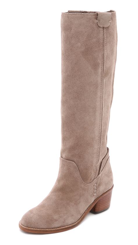Womens Knee High Taupe Boots at Marvin Wolbert blog