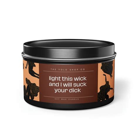 Light Wick Time Suck Dick Soy Candle, Valentines Day Gift for Husband ...