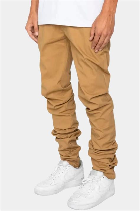 Khaki Stacked Chinos Pants in 2022 | Chinos pants, Khaki, Chinos