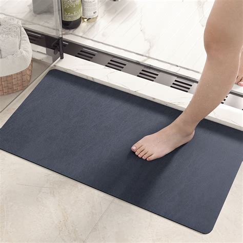 PABUBE Quick Dry Bath Mat, Non Slips Bathroom Rug Ultra Thin, Super ...