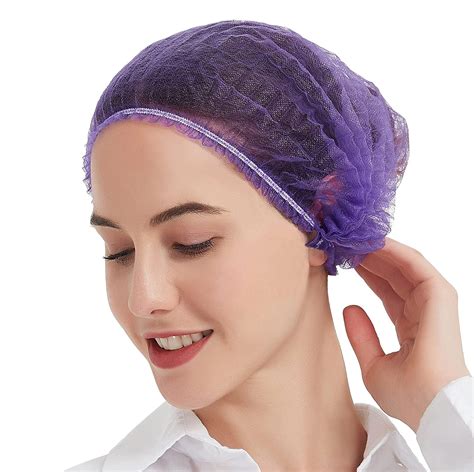 ProtectX Disposable Bouffant (Hair Net) Caps Hair Head Cover Nets 21 ...