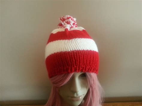 Where's Waldo Hat | Knitted hats, Where's waldo hat, Hats