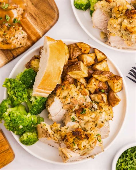 Chicken Breasts Stuffed with Stuffing - Tastes of Lizzy T