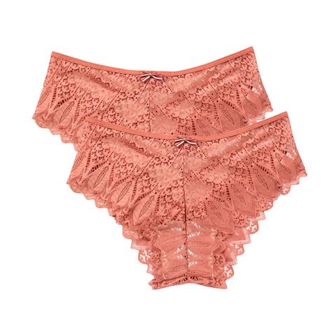 Aueoeo Women's Plus Size Underwear, Ladies Lace High Waisted Panties ...