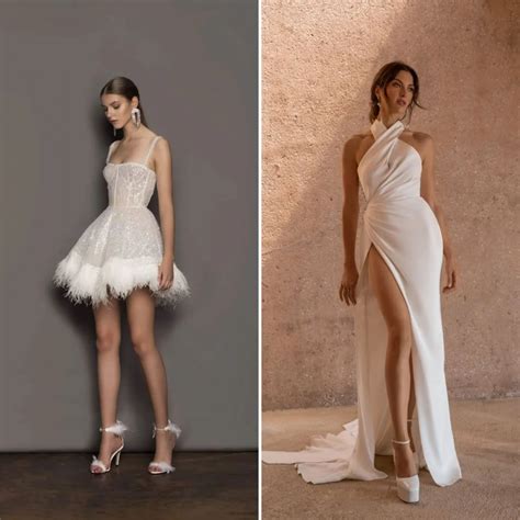 Long And Short Wedding Dress