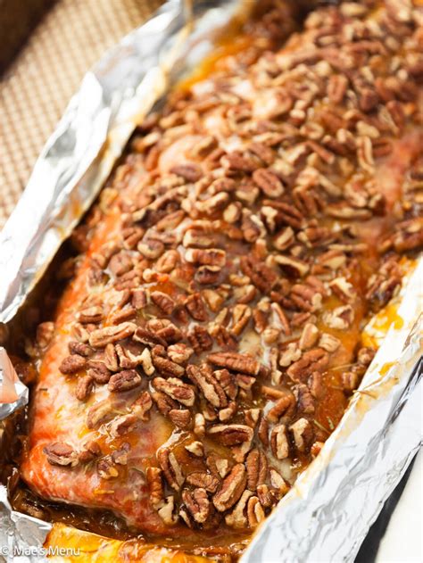 Pecan Crusted Salmon - Mae's Menu