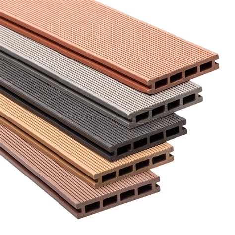 COVERNIT Terasové prkno WPC, duté, 2D, teak, 140 x 25 x 4000 mm ...