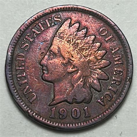 1901 Indian Head Cent Bronze Composite Penny. 81254 - For Sale, Buy Now ...
