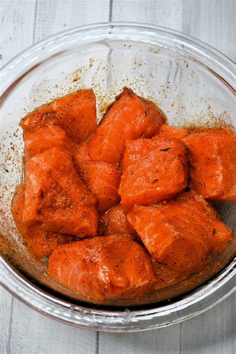 Easy Air Fryer Salmon Bites - Jersey Girl Cooks