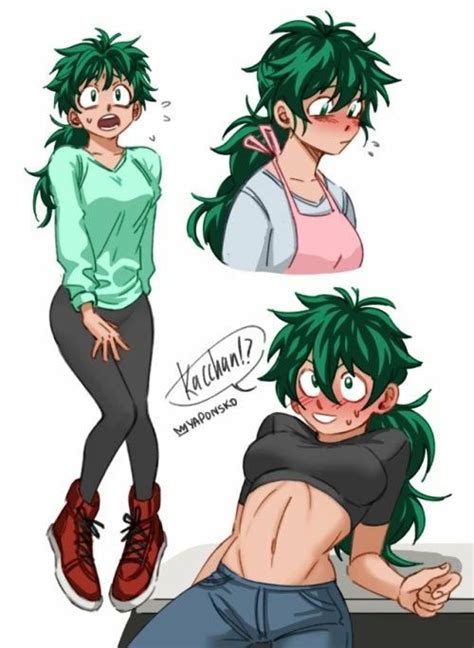 Pin by •LᴏᴠᴇʀMᴜғғɪɴ• on Genderbend Midoriya | My hero academia episodes ...