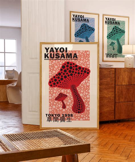 Yayoi Kusama Prints, Yayoi Kusama Mushroom, Yayoi Kusama Poster sold by ...