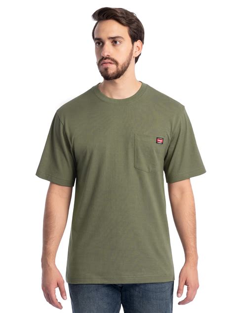 Wrangler Workwear Men's Short Sleeve Pocket T-Shirt, Sizes S-5XL and LT ...