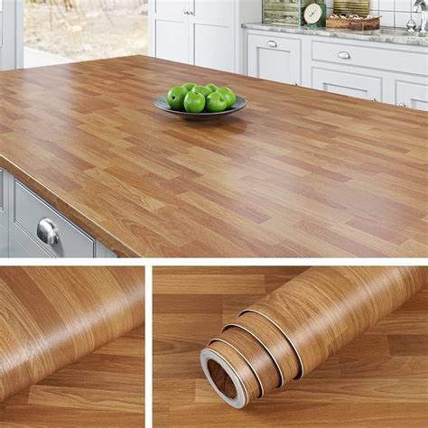 Livelynine 15.8X197" Butcher Block Contact Paper For Countertops ...